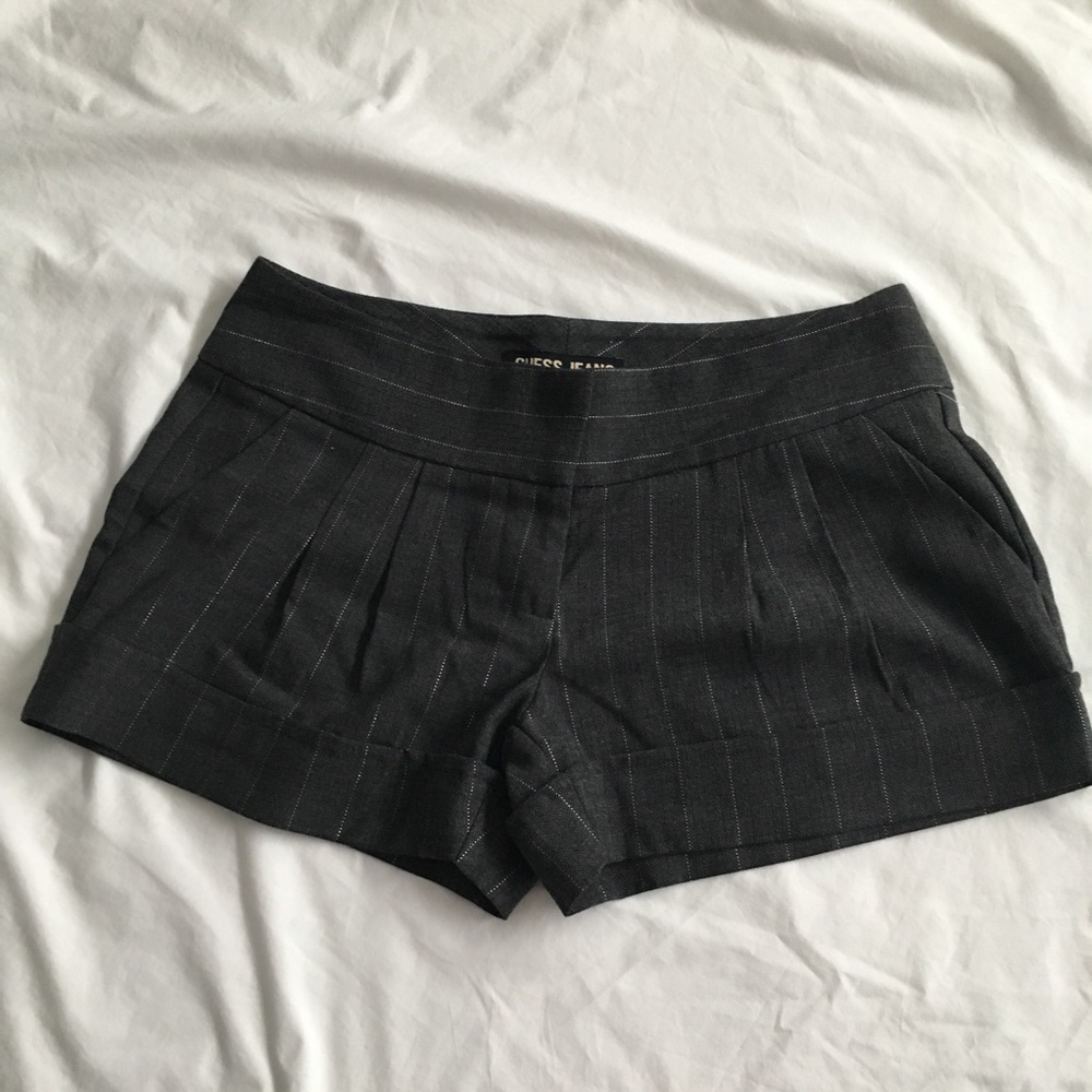 Gray Shorts w/ Silver Stitching Guess Jeans SZ 27
